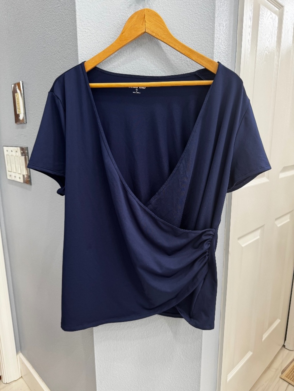 Land's End Swim Cover-up Short Sleeve Top